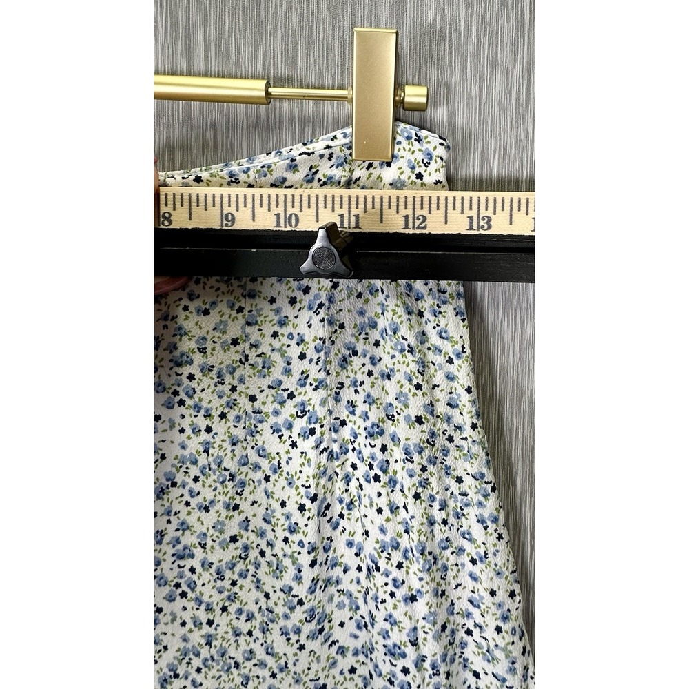 Brandy Melville Skirt Womens Small One Size Blue Floral Skirt Comfort - Picture 6 of 6